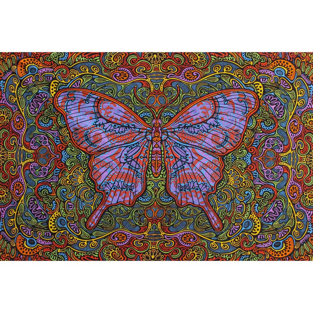 3D Butterfly Daydream Tapestry by Sunshine Joy